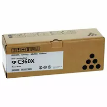 Картридж лазерный RICOH (SP C360X) для Ricoh SP C361SFNw черный оригинальный ресурс 10000 страниц