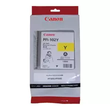 Картридж струйный CANON (PFI-102Y) iPF500/510/F600/605/610/650/655/700/710/720 желтый оригинальный 130 мл.