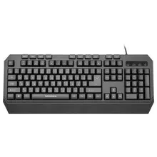 Клавиатура проводная игровая Sonnen KB-7700, USB, 104 клавиши + 10 программируемых клавиш, RGB, черная