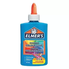 Клей для слаймов канцелярский цветной (непрозрачный) ELMERS Opaque Glue 147 мл. синий