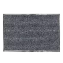 Коврик входной ворсовый влаго-грязезащитный Laima, 90х120 см. ребристый, толщина 7 мм. серый