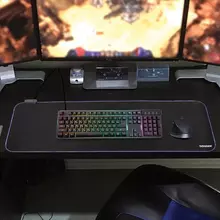 Коврик для мыши и клавиатуры игровой с подсветкой (RGB) Sonnen "CHAMELEON" 800x300х4 мм.