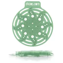 Коврики-вставки для писсуара, ЭКОС (POWER-SCREEN) на 30 дней каждый, комплект 2 шт. аромат "Сосна", цвет зеленый