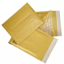 Конверт-пакеты с прослойкой из пузырчатой пленки (250х350 мм.) крафт-бумага отрывная полоса комплект 10 шт.