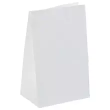 Крафт пакет бумажный белый 18х12х29 см. плотность 65г./м2