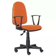 Кресло Brabix "Prestige Start MG-312", эргономичная спинка, ткань, оранжевое