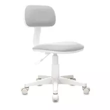 Кресло детское CH-W201NX без подлокотников пластик белый серое