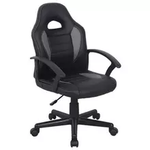 Кресло компьютерное Brabix "Spark GM-201" экокожа черное/серое