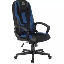 Кресло компьютерное ZOMBIE-9/BL+BLUE подушка экокожа/ткань черное/синее
