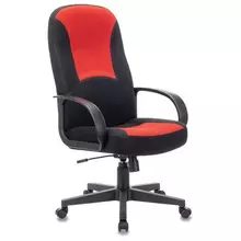 Кресло офисное Brabix "City EX-512", ткань черная/красная, TW