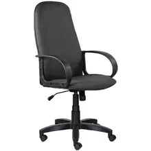 Кресло офисное Brabix "Praktik EX-279" ткань/кожзам серое