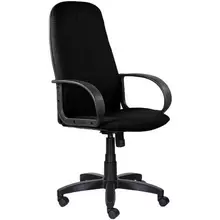 Кресло офисное Brabix "Praktik EX-279" ткань/кожзам черное
