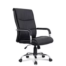 Кресло офисное Brabix "Space EX-508", экокожа, хром, черное