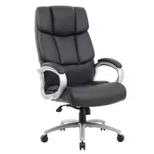 Кресло офисное Brabix Premium "Blocks HD-008" нагрузка до 200 кг. экокожа черное