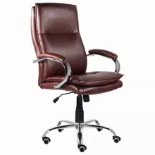 Кресло офисное Brabix Premium "Cuba EX-542" экокожа коричневое
