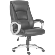 Кресло офисное Brabix Premium "Grand EX-501" рециклированная кожа черное