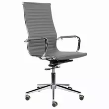 Кресло офисное Brabix Premium "Intense EX-531" экокожа хром темно-серое