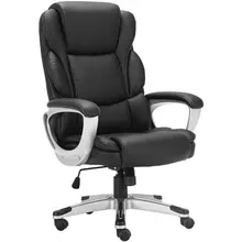 Кресло офисное Brabix Premium "Rest EX-555" пружинный блок экокожа черное