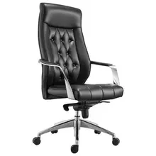 Кресло офисное Brabix Premium "Sonata EX-754", мультиблок, алюминий, экокожа, черное