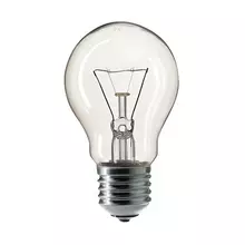 Лампа накаливания Philips A55 CL E27 60 Вт грушевидная прозрачная колба d = 55 мм. цоколь E27