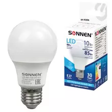 Лампа светодиодная Sonnen 10 (85) Вт цоколь Е27 грушевидная нейтральный белый свет 30000 ч LED A60-10W-4000-E27