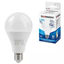 Лампа светодиодная Sonnen 20 (150) Вт цоколь Е27 груша нейтральный белый 30000 ч LED A80-20W-4000-E27