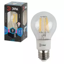 Лампа светодиодная филаментная Эра, 9 (80) Вт, цоколь E27, грушевидная, холодный белый свет, 30000 ч. F-LED