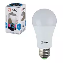 Лампа светодиодная Эра, 15 (130) Вт, цоколь E27, грушевидная, холодный белый свет, 25000 ч. LED smdA60-15w-840-E27
