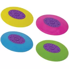 Ластик Юнландия "Воздушный шар" 42х30х9 мм. цвет ассорти круглый фиолетовый пластиковый держатель