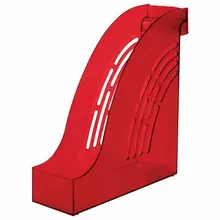Лоток вертикальный для бумаг Brauberg "Office" 255х95х290 мм. тонированный красный