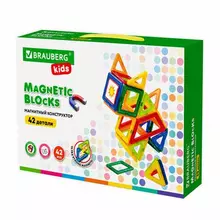 Магнитный конструктор BIG MAGNETIC BLOCKS-42 42 детали Brauberg Kids