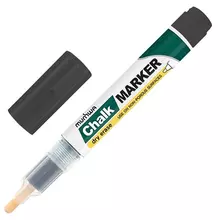 Маркер меловой Munhwa "Chalk Marker" 3 мм. черный сухостираемый для гладких поверхностей
