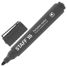 Маркер перманентный Staff "Basic Budget PM-125" черный круглый наконечник 3 мм.