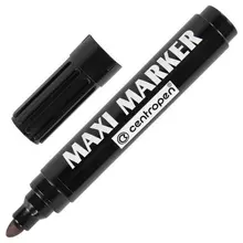 Маркер перманентный универсальный черный Centropen "Maxi Marker" 2-4 мм.