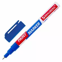 Маркер-краска лаковый Extra (paint marker) 1 мм. синий УСИЛЕННАЯ НИТРО-ОСНОВА Brauberg