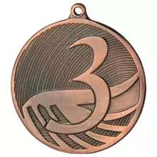 Медаль металлическая, цвет бронза, D=50 мм. лента 1 см.