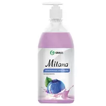 Мыло-крем жидкое 1 л GRASS MILANA "Черника в йогурте" дозатор