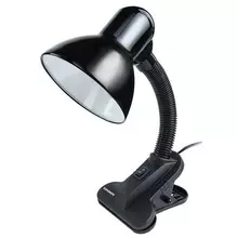 Настольная лампа-светильник Sonnen OU-108 на прищепке цоколь Е27 черный