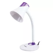 Настольная лампа-светильник Sonnen OU-607 на подставке цоколь Е27 белый/фиолетовый
