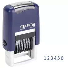 Нумератор 6-разрядный Staff, оттиск 22х4 мм. "Printer 7836" 