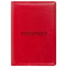 Обложка для паспорта Staff полиуретан под кожу "ПАСПОРТ" красная