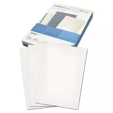 Обложки картонные для переплета А4 комплект 100 шт. тиснение под кожу 250г./м2 белые