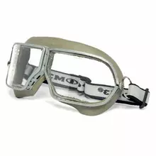 Очки защитные закрытые РОСОМЗ ЗП1 Patriot прозрачные прямая вентиляция металлический держатель в корпусе из резины минеральные стекла