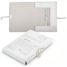 Папка для бумаг с завязками картонная, 40 мм. гарантированная плотность 380г./м2, 4 завязки, до 400 листов