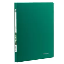 Папка с пластиковым скоросшивателем Brauberg "Office" зеленая до 100 листов 05 мм.
