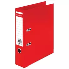 Папка-регистратор Brauberg "Extra" 75 мм. красная двустороннее покрытие пластик металлический уголок
