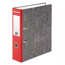 Папка-регистратор Brauberg фактура стандарт с мраморным покрытием 75 мм. красный корешок