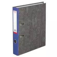 Папка-регистратор Офисмаг фактура стандарт с мраморным покрытием 50 мм. синий корешок