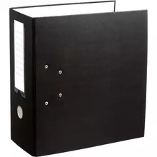 Папка-регистратор с двумя арочными механизмами (до 800 листов) покрытие ПВХ 125 мм. черная