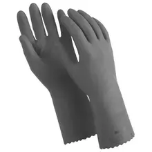 Перчатки латексные MANIPULA "КЩС-1", двухслойные, размер 10 (XL) черные